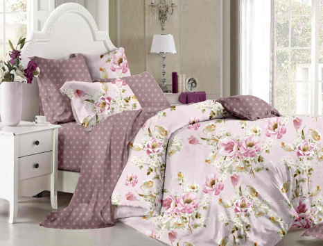 Ткань для постельного белья Сатин S16-1 (A+B) - (60м+60м)