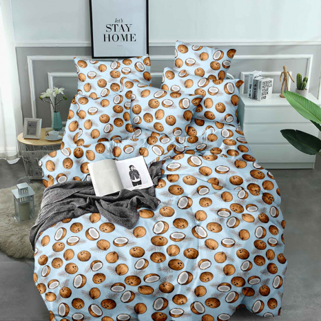 Ткань для постельного белья Бязь "Gold" Lux GL3730blue