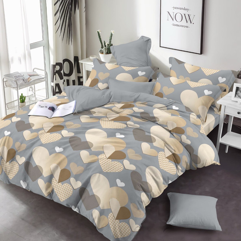 Ткань для постельного белья Бязь "Gold" Lux GL3404beige