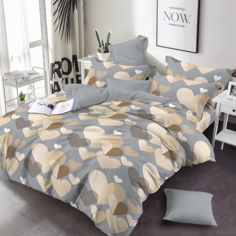 Ткань для постельного белья Бязь "Gold" Lux GL3404beige