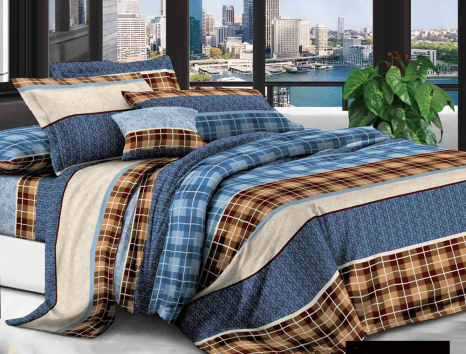 Полуторний набір постільної білизни 150*220 із полікотону №204004 Черешенька™