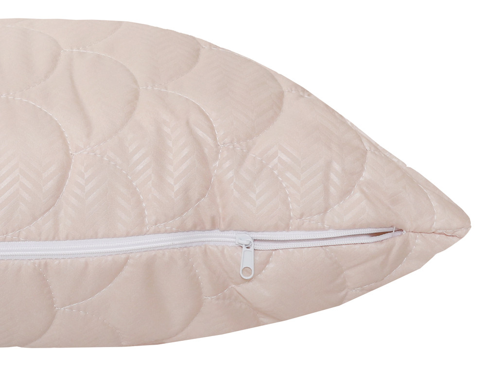 Подушка стьобана на блискавці 50*70 мікрофібра/холлофайбер №5070-26-1