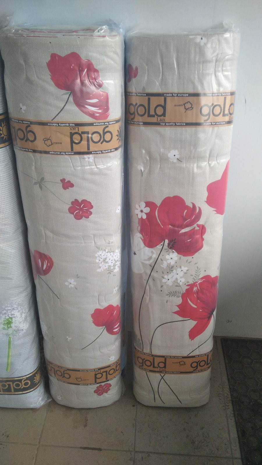 Ткань для постельного белья Бязь "Gold" Lux "Маковый цвет" GL1413 (A+B) - (50м+50м)