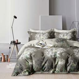 Полуторний набір постільної білизни 150*220 із Ранфорсу №89277 Черешенка™