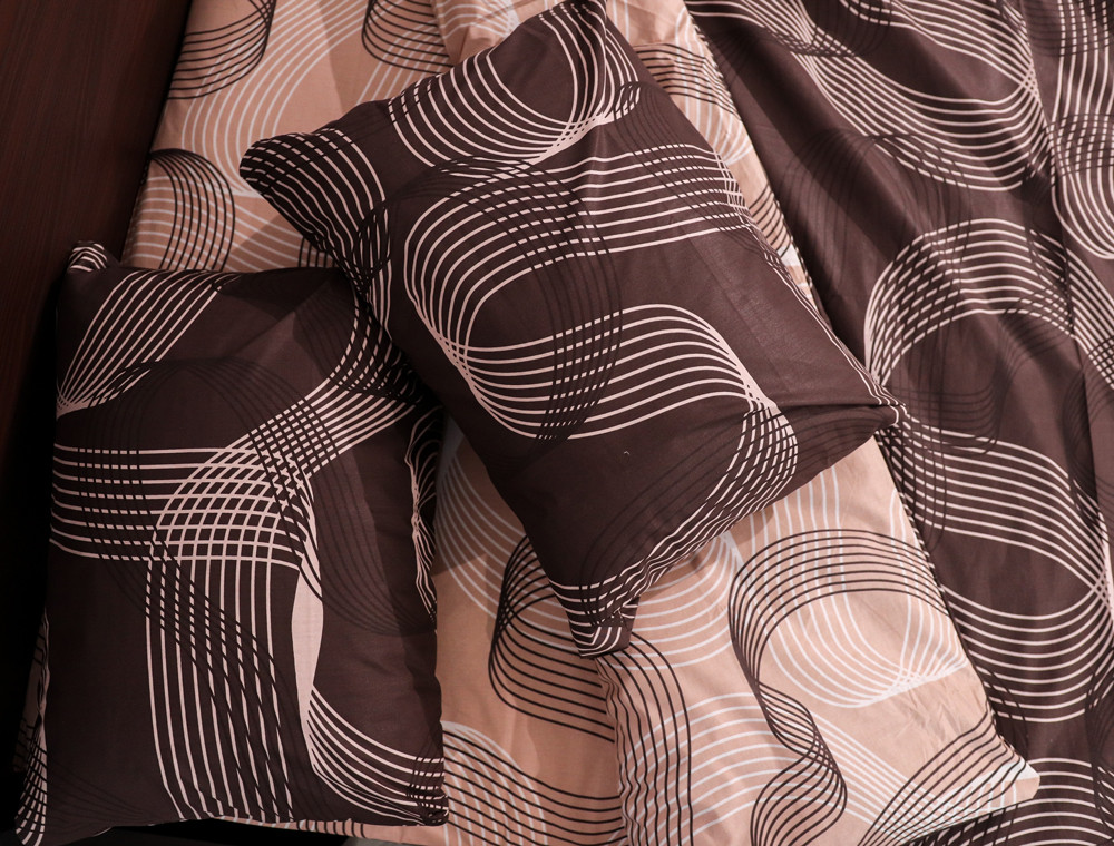 Полуторний набір постільної білизни 150*220 із Бязі "Gold" №151180АВ Черешенка™