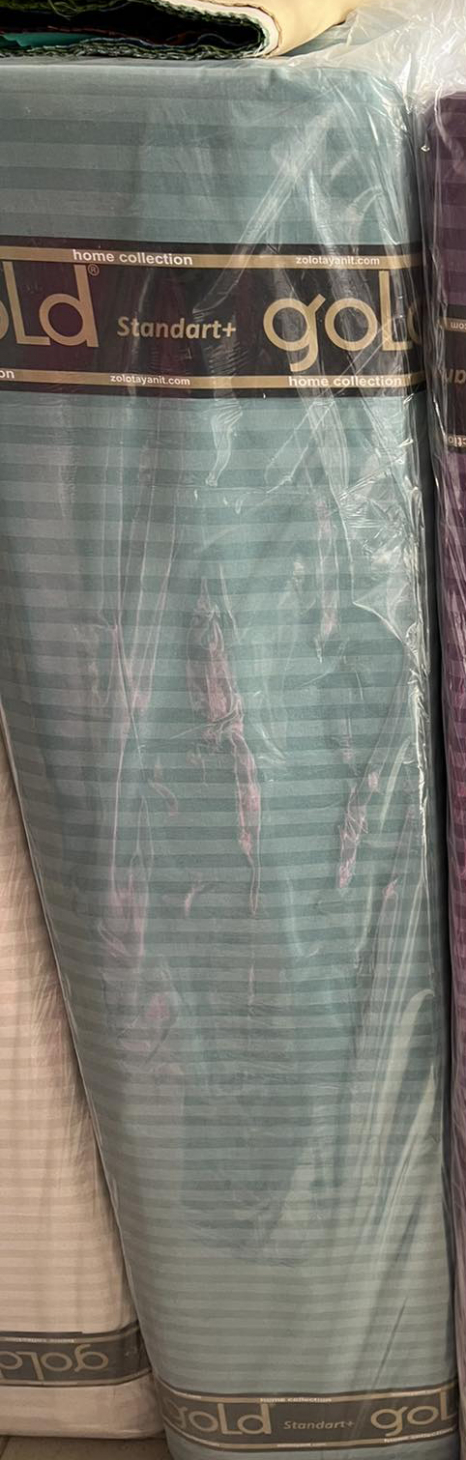Ткань для постельного белья Бязь "Gold" Lux однотонная GLS100Mint (50м)