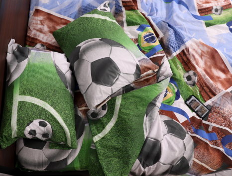 Двуспальный набор постельного белья 180*220 из Бязи "Gold" №157676 Черешенка™