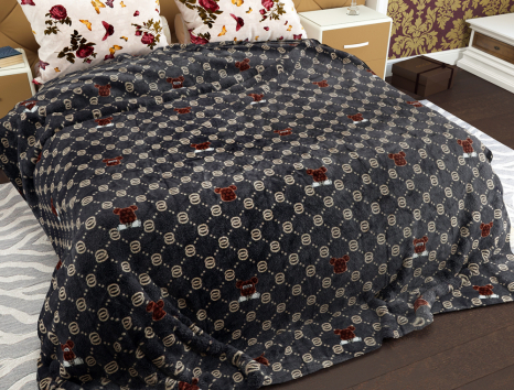 Двуспальный флисовый плед №33884