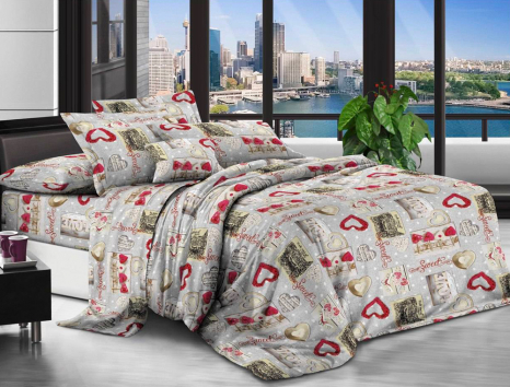 Тканина для постільної білизни Полісатин 135 SP135-XHYR-1996 (60м)