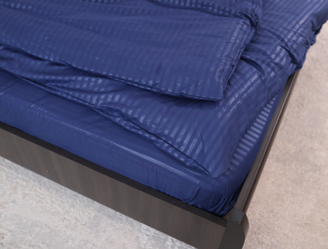 Полуторний набір постільної білизни 150*220 із мікрофібри в смужку №201939 Черешенька™