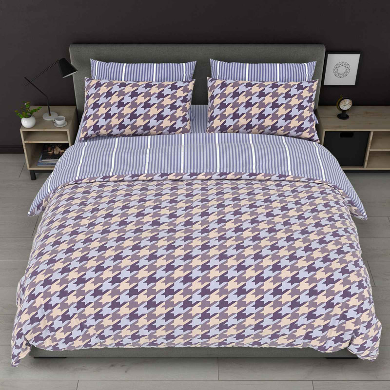 Ткань для постельного белья Бязь "Gold" Lux GL8081violet (A+B) - (50м+50м)