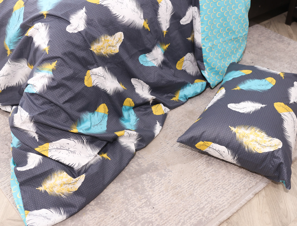 Двоспальний набір постільної білизни 180*220 із Сатину №481612AB Черешенка™