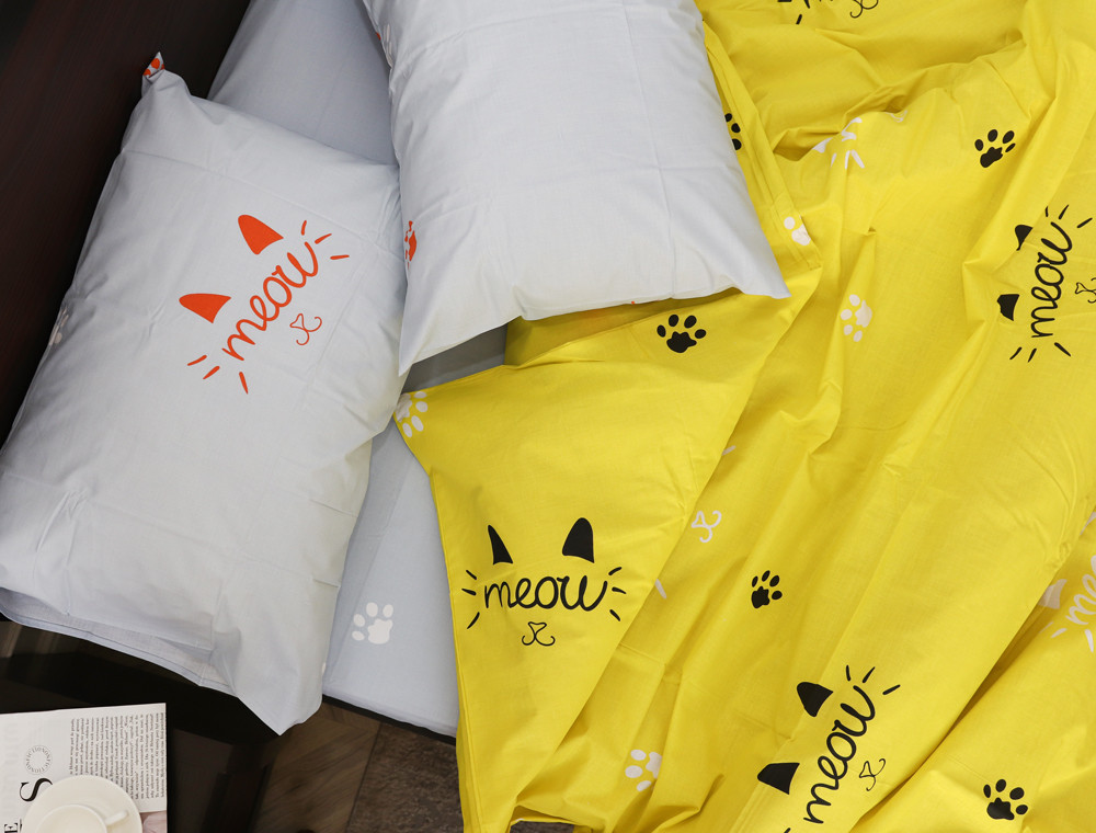 Полуторний набір постільної білизни 150*220 із Бязі "Gold" №154154AB Черешенка™