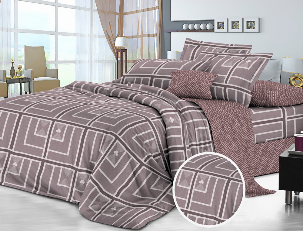 Сімейний набір постільної білизни із Сатину №523AB Черешенка™