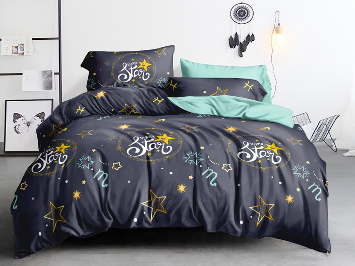 Двоспальний набір постільної білизни 180*220 із Бязі "Gold" №154552AB Черешенка™