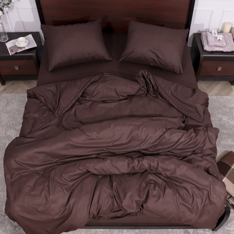 Евро набор постельного белья 200*220 из микрофибры с орнаментом №202301 Черешенка™