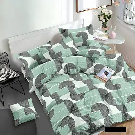 Двоспальний набір постільної білизни 180*220 із Ранфорсу №89431 Черешенка™