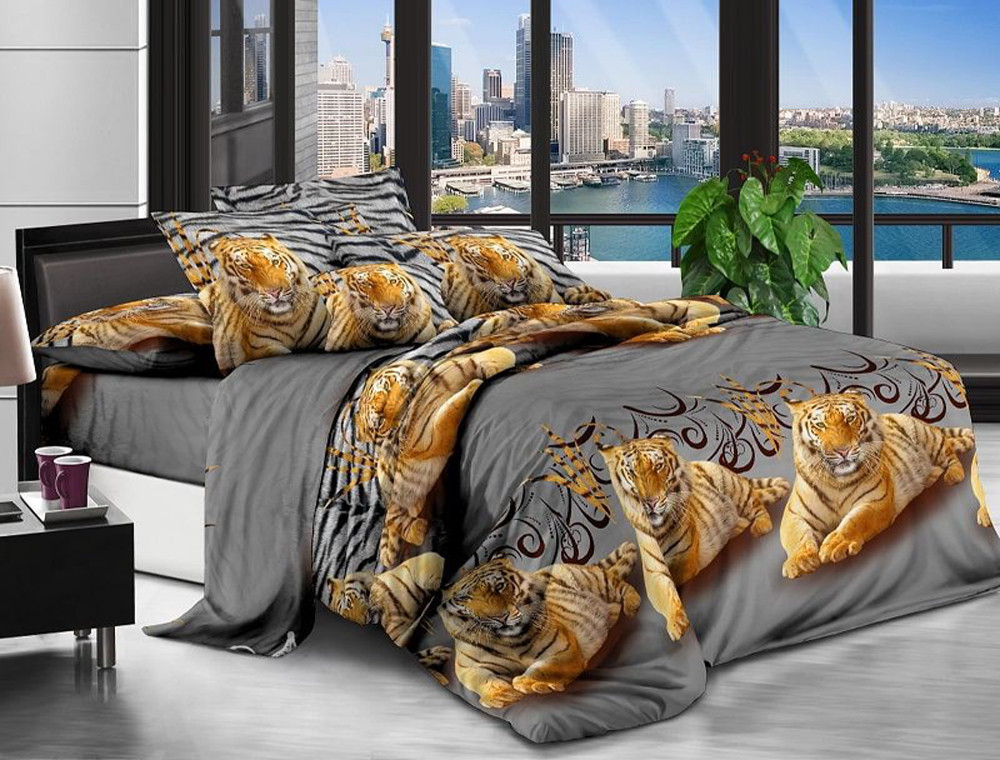 Двоспальний набір постільної білизни 180*220 із полікотону №203489 Черешенька™