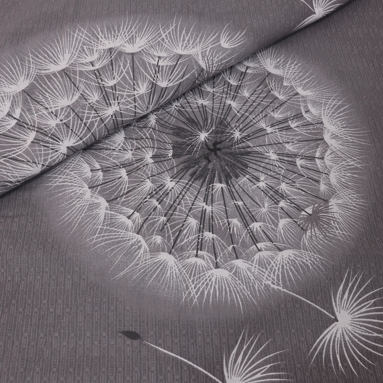 Тканина для постільної білизни Бязь "Gold" Lux GL1033 (A+B) "Білі кульбаби" - (50м+50м)