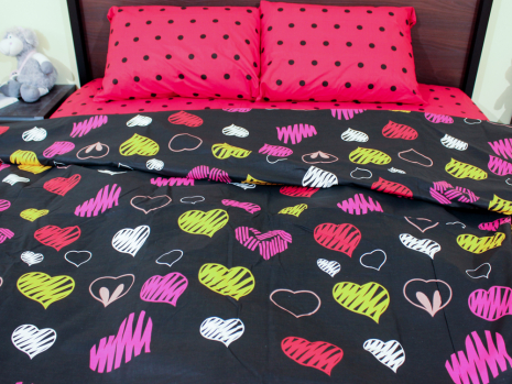 Семейный набор хлопкового постельного белья из Бязи "Gold" №157438AB Черешенка™