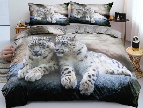 Євро набір постільної білизни 200*220 із полікотону №203795 Черешенька™