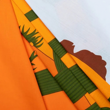 Тканина для постільної білизни Бязь "Gold" Lux "Пустеля" GL1399 (A+B) - (50м+50м)