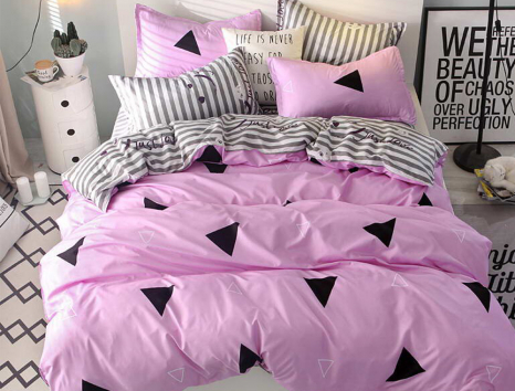 Сімейний набір постільної білизни із Сатину №1923AB Черешенка™