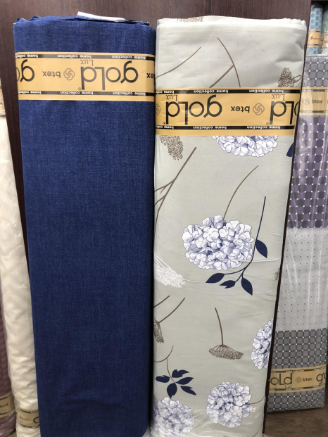 Тканина для постільної білизни Бязь "Gold" Lux GL5090 A+B) - (50м+50м)