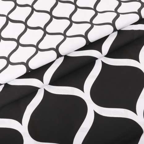 Тканина для постільної білизни Бязь "Gold" Lux "Тканинна сітка" GL1682 (A+B) - (50м+50м)