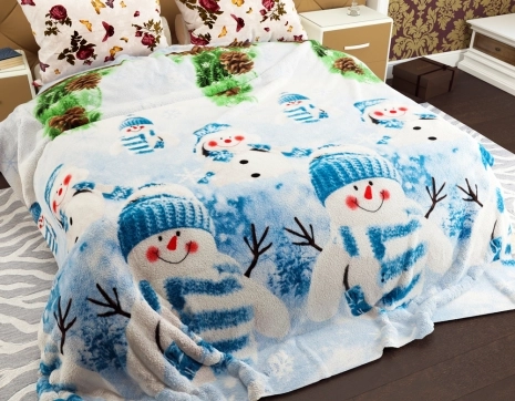 Евро-макси флисовый плед №339691