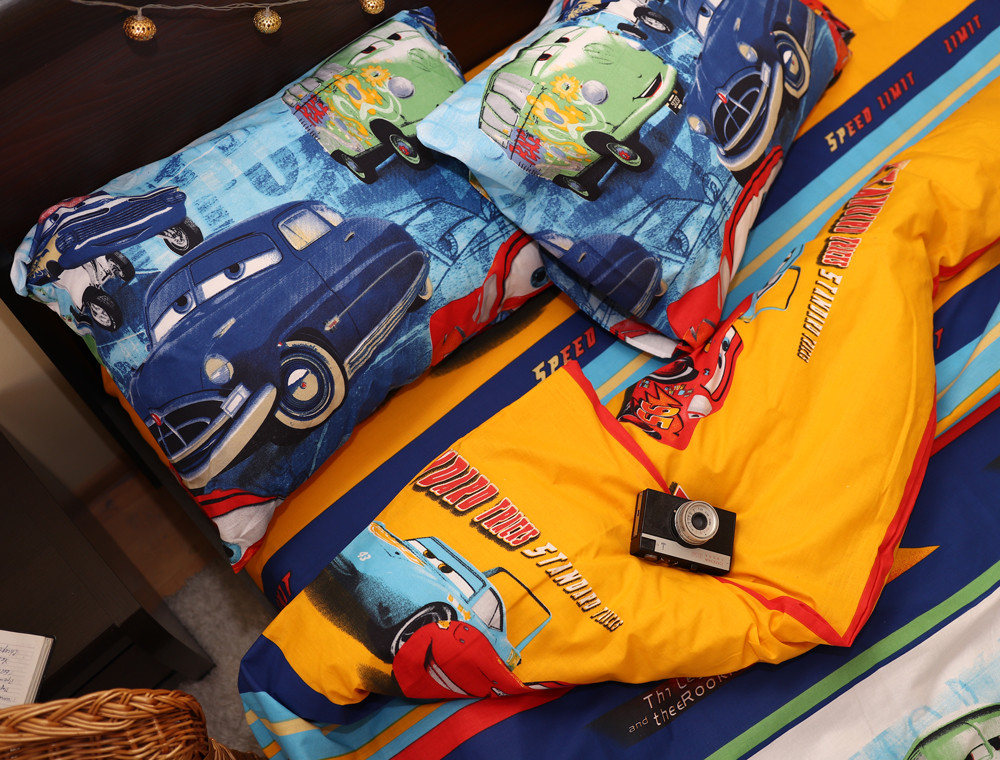 Полуторний набір постільної білизни 150*220 із Бязі "Gold" №161088 Черешенка™