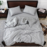 Семейный набор хлопкового постельного белья из Страйп Сатина №14-4201 Черешенка™