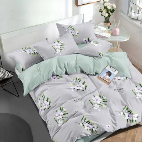 Семейный набор хлопкового постельного белья из Бязи "Gold" №513216AB Черешенка™