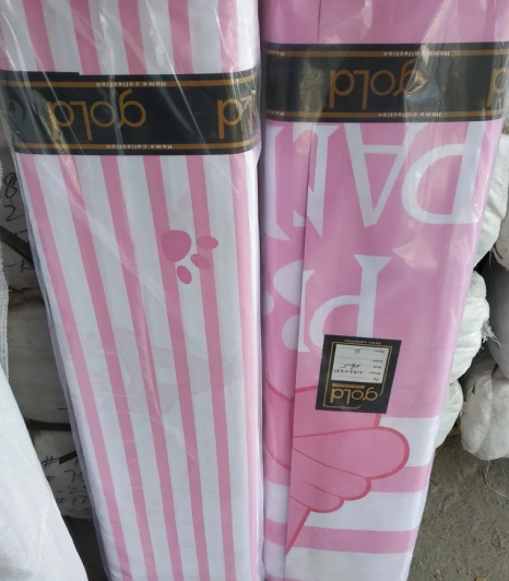 Тканина для постільної білизни Бязь "Gold" Lux дитяча "Рожева пантера" GLB160 (A+B) - (50м+50м)