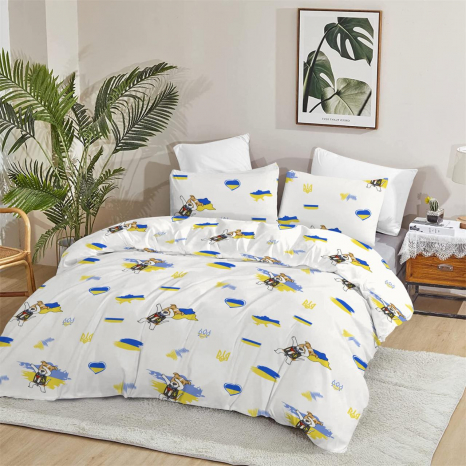 Тканина для постільної білизни Бязь "Gold" Lux дитяча GLB33111white