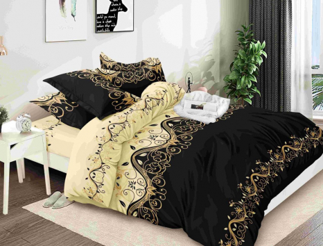 Сімейний набір постільної білизни 240*220 із полікотону №201005 Черешенька™