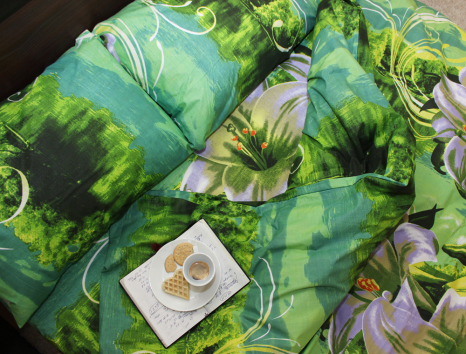 Полуторний набір постільної білизни 150*220 із Бязі "Gold" №1513000 Черешенка™