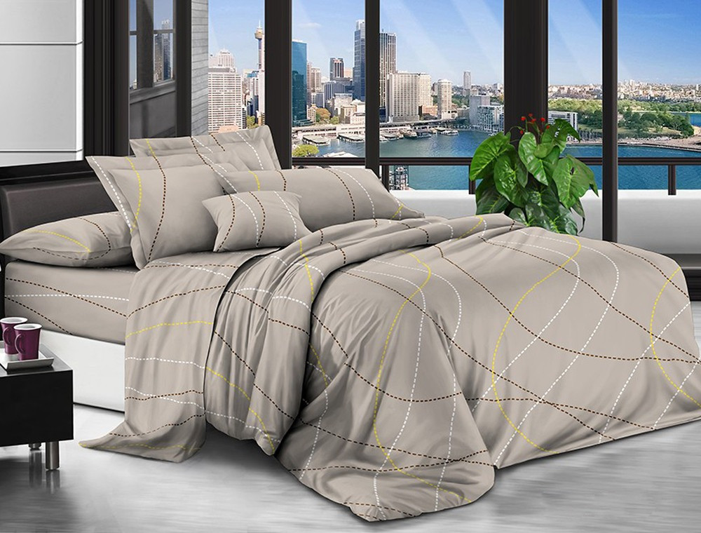 Двуспальный набор постельного белья 180*220 из поликотона №203302 Черешенка™