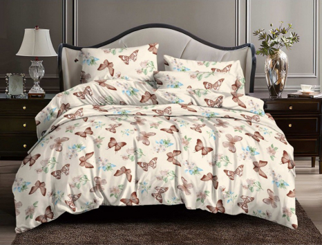 Полуторний набір постільної білизни 150*220 із полікотону №206489 Черешенька™