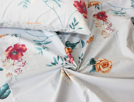 Полуторний набір постільної білизни 150*220 із Ранфорсу №1823738 Черешенка™