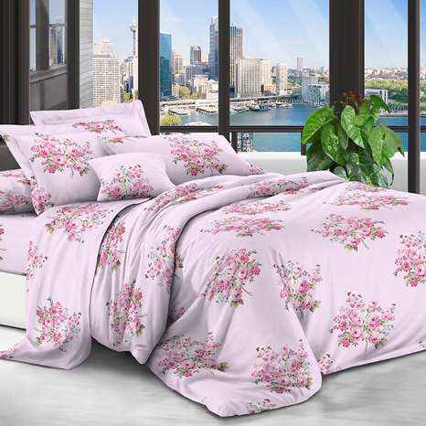 Сімейний набір постільної білизни 240*220 із полікотону №2017933 Черешенька™