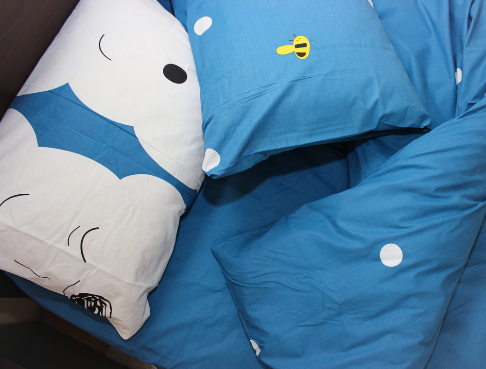 Полуторний набір постільної білизни 150*220 із Бязі "Gold" №164172 Черешенка™