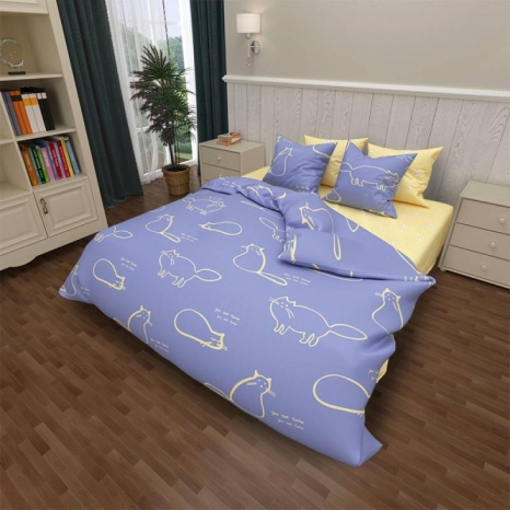 Ткань для постельного белья Бязь "Gold" Lux GL7757 (A+B) - (50м+50м)