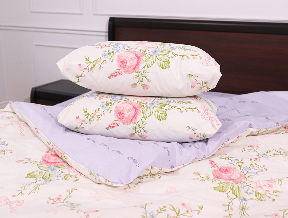 Полуторний набір постільної білизни 150*220 із Бязі "Gold" №155095AB Черешенька™