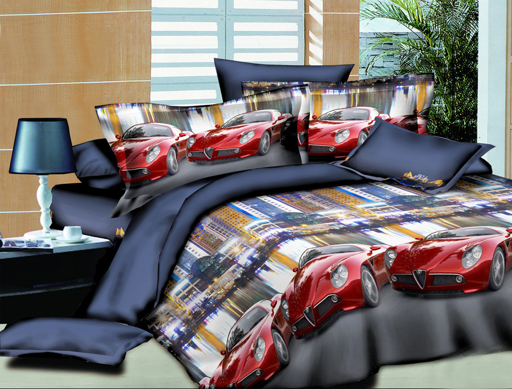 Полуторний набір постільної білизни 150*220 із Ранфорсу №17137 Черешенка™