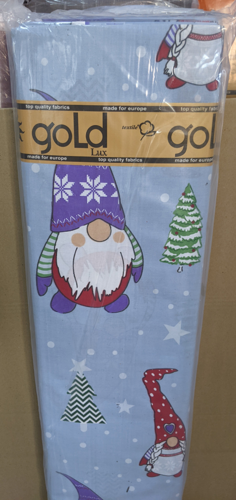 Тканина для постільної білизни Бязь "Gold" Lux GL3481blue