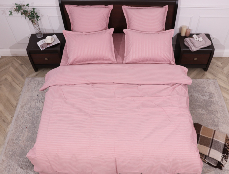 Евро макси набор постельного белья 200*230 из Страйп Сатина D-04