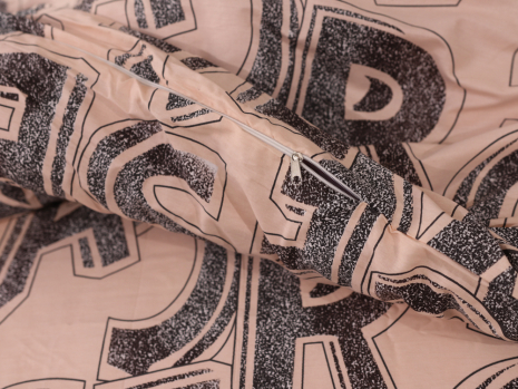 Полуторний набір постільної білизни 150*220 із Сатину №44247 Черешенка™