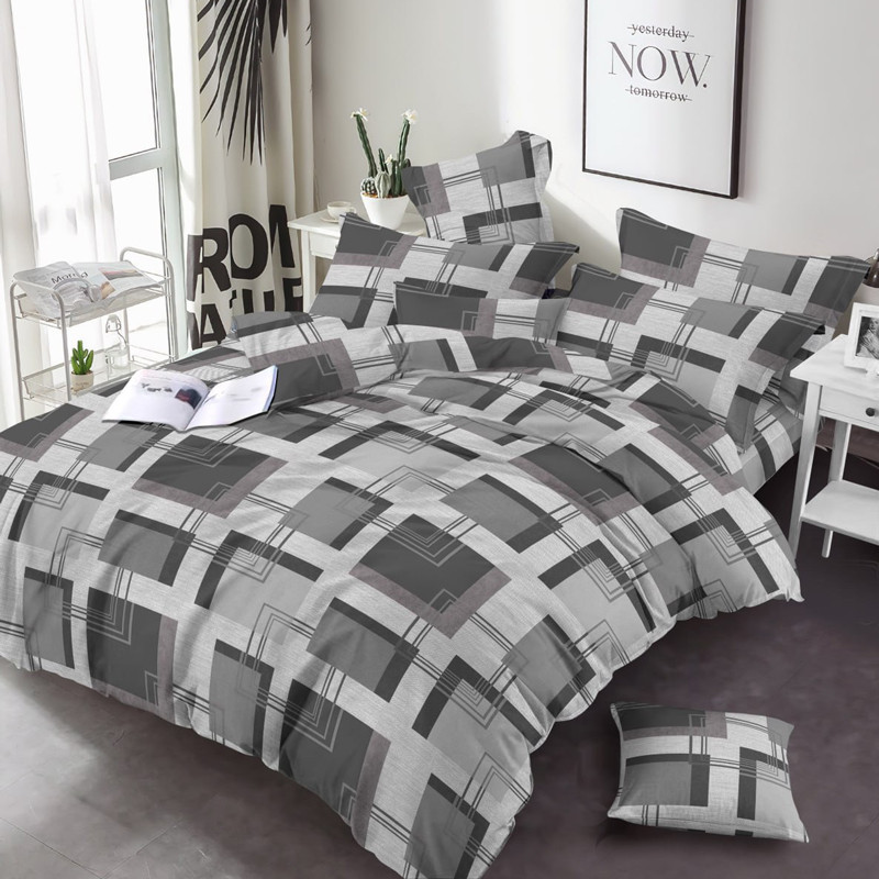 Тканина для постільної білизни Бязь "Gold" Lux GL3857grey