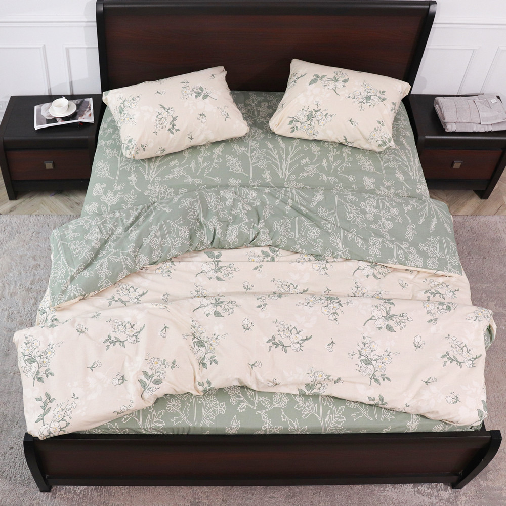 Двоспальний набір постільної білизни 180*220 із Бязі "Gold" №158309АВ Черешенька™